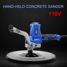 CNCEST 110V Electric Concrete Cement Mortar Trowel Wall Smoothing Polisher Machine Kit