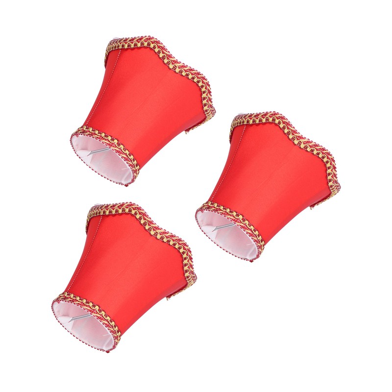 3Pcs E14 Fabric Lamp Shade Modern ClipOn Lampshade for Home