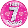 OAKTREE UK 633087 6" Jumbo Badge I am 7 Today