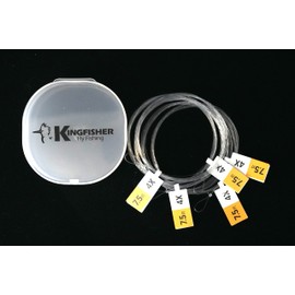 Kingfisher Fly Fishing Rio Powerflex Fly Fishing Leader EcoPuck 7 1/2 FT - 4X - 5 Pack