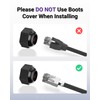 VCELINK Outdoor Waterproof RJ45 Coupler IP68-1000Mbps High-Speed, Tool-Free Installation, Shielded
