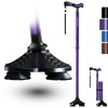 KingPavonini Walking Cane for Men Women Stability, Free Standing Foldable