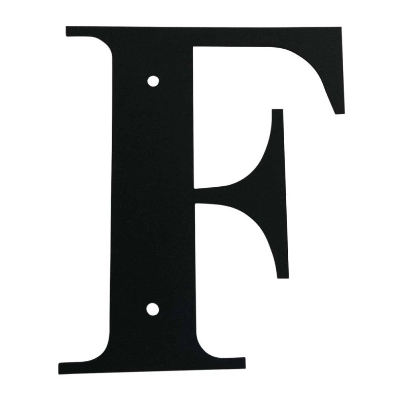 Village Wrought Iron Wrought Iron Letter F Small 6" (Made