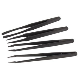 Velleman VTTWSET2 Non-Conductive Tweezers, Multi-Colour, Set of 4 Pieces