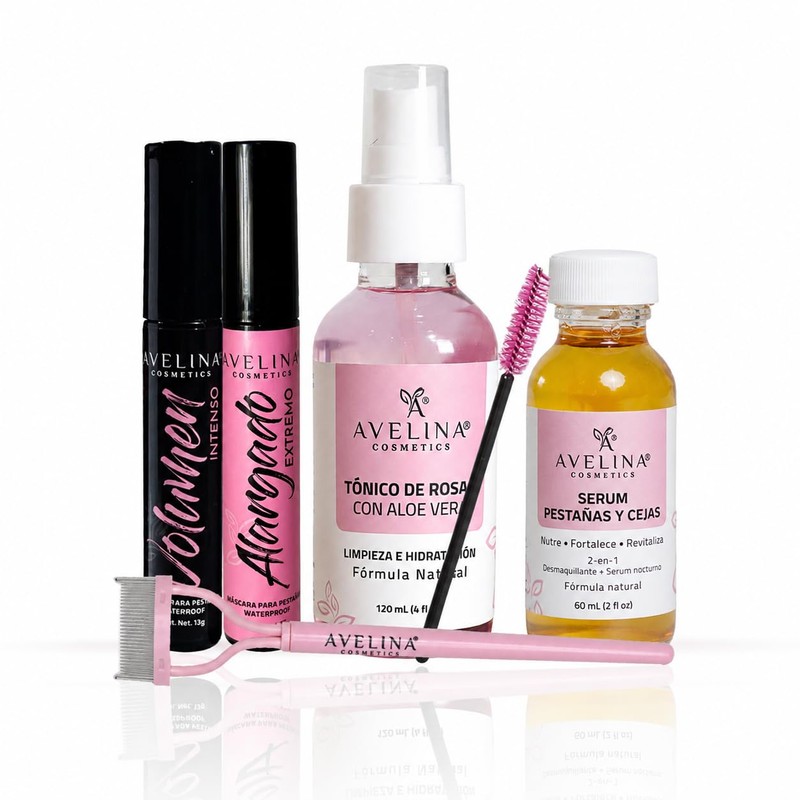 Avelina Cosmetics Avelash Kit Eyelash and Eyebrow Growth Serum Kit
