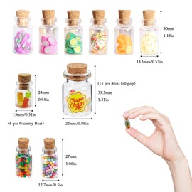 10 Piece Gnome Accessory Set, Dollhouse Accessories in 4 Styles, Adorable Miniature Dollhouse Accessories, Cute Miniature Gnome Accessories, Miniature Food for Children, Pretend, DIY