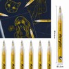 Acrylic Markers, Gold, 0.02 inches (0.5 mm), Extra Fine, Set