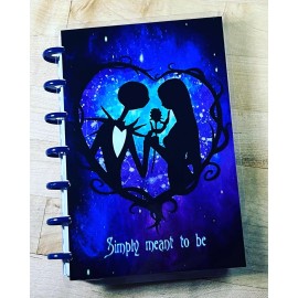 Handmade Nightmare before Xmas Quote Front/Back Cover Set 4 use with MINI HAPPY Planner