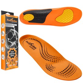 FootActive Football Insole - S - 5/6.5 UK Orange