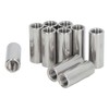 10PCS Round Coupling Nuts 304 Stainless Steel Female Thread Cylindrical