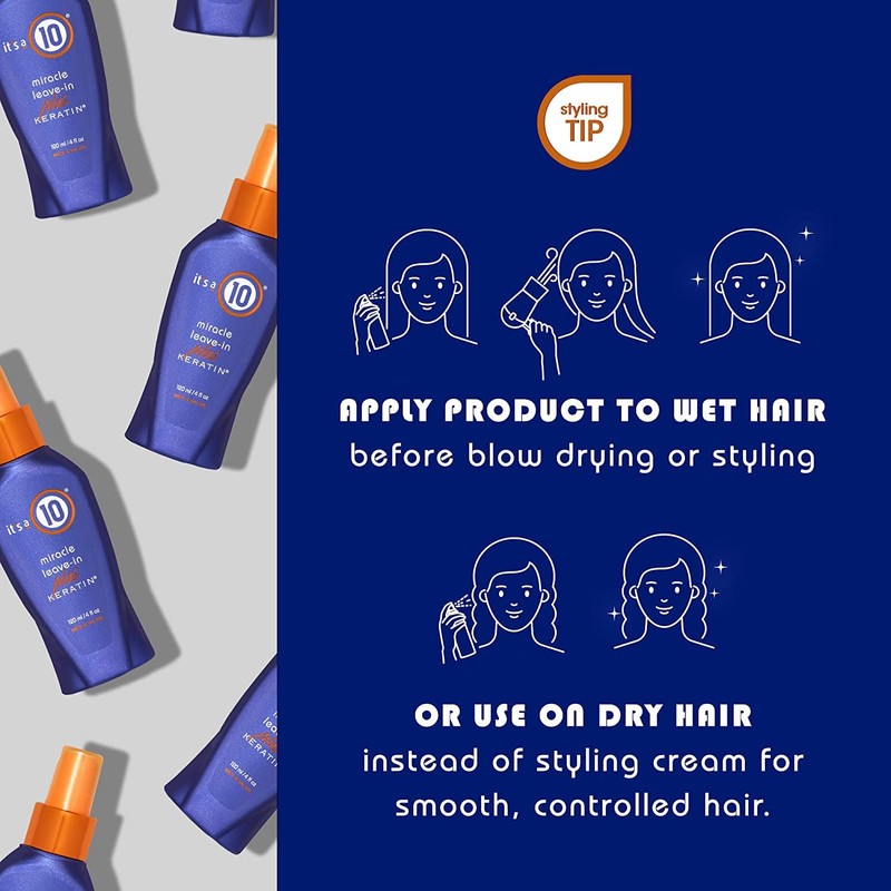 It's a 10 Haircare Miracle Leave-In Plus Keratin, 2 Fl.