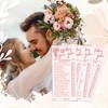 Wedding Shoe Game Cards for Bridal Shower, 25 Guests, Pink,