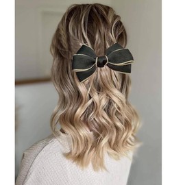 Hair Bows for Women Bow Hair Clips Silky Satin Bow Clips Cute Hair Bow Clips French Hair Band Bow Prom Bows Wedding Barrette Party Bowknot Hair Accessories Black Pink Blue Red