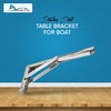 MARINE CITY Folding Shelf Bracket, 304-Grade Stainless Steel, Corrosion-Resistant, Rust-Proof,