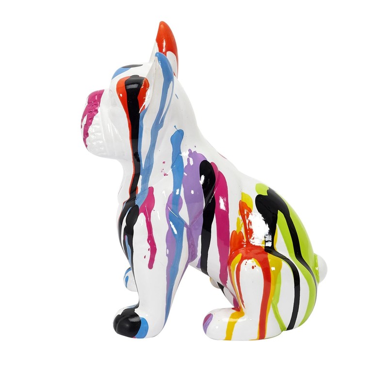THE HOME DECO FACTORY Ceramic Bulldog Sculpture 20 cm