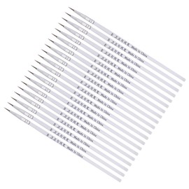 CoCud Detail Paint Brushes, 0# 6mm Pointed Tip, Nylon Small Tiny Miniature Painting Brush White - (Applications: for Fine Detailing Art Painting), 50-Pieces