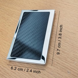 Tdaoxin Business Card Holder, Silvery, Casual