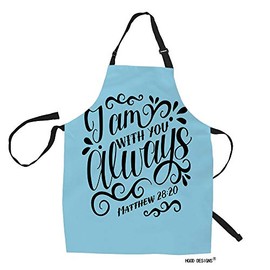 HGOD DESIGNS Quote Kitchen Apron For Cooking Gardening Adjustable Home Bibs,Adult Size