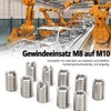 Reducing Nut, 12 Pieces Thread Insert, M8 to M10 Reducing