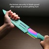 KATISUN Kitchen Knife Set with Guards, 13 Piece Rainbow Titanium