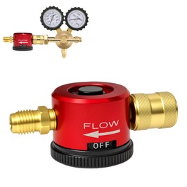 JOYANDRO Tools Used for HVAC Nitrogen Purging Tools,Nitrogen Regulator HVAC Purge,Nitrogen Purge Tool,Metal Nitrogen Purging Tools,Adjustable Nitrogen Flow Regulator,Red