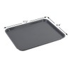 Vcansay Larger Plastic Fast Food Restaurant Serving Trays, Deep Grey,