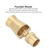 AYNEFY Fountain Spray Nozzle, G1in DN25 Brass Adjustable Water Fountain