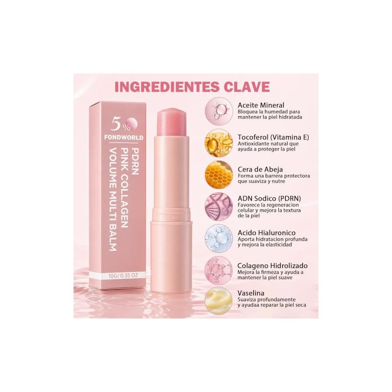 3pcs Pdrn Pink Collagen Volume Multi Balm,bálsamo Antiarrugas