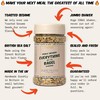 Pickle-infused Everything But The Bagel Seasoning Jumbo 180g Shaker. All