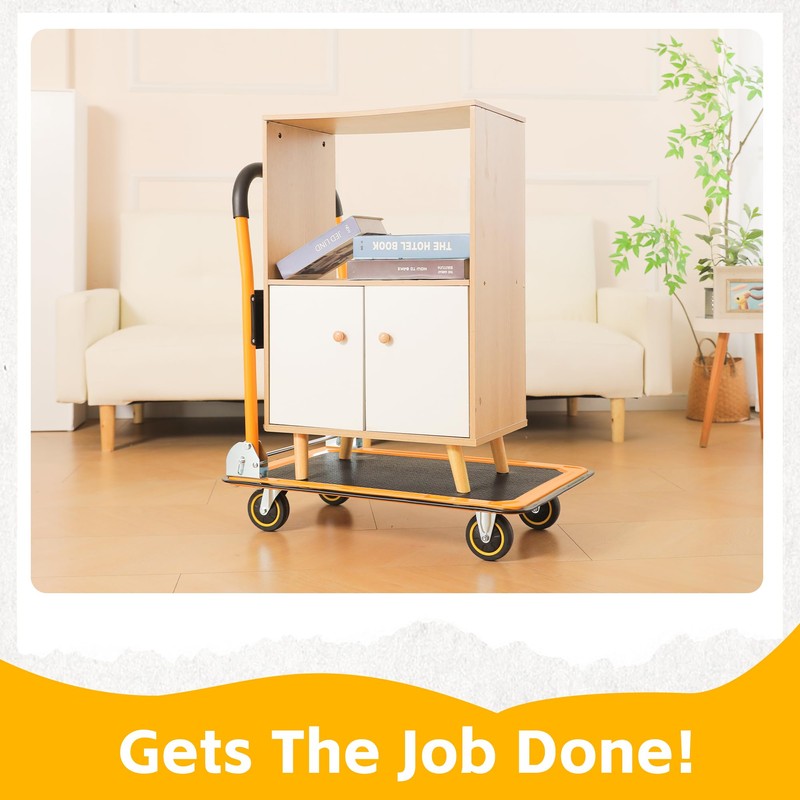 MaxWorks 80877- Foldable Platform Truck Push Dolly 660 lb. Weight