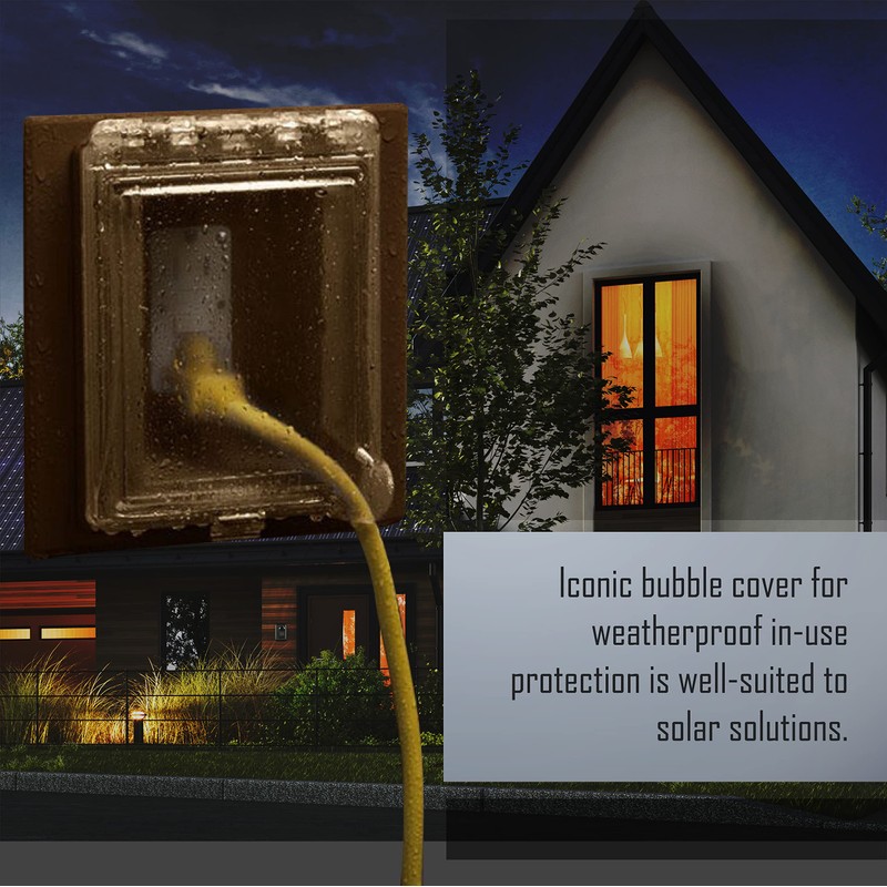 TayMac MR420CZ 1-Gang Recessed Enclosure Extra Duty, 6-in-1 Nonmetallic Weatherproof