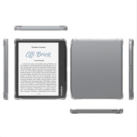 GIOPUEY Case for Pocketbook Era Colour, Soft TPU Back Cover, Thin Cover, Airbag Protection, Case Compatible with Pocketbook Era Colour Transparent