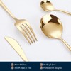 24-Piece Gold Silverware Set Gold Flatware Set for 6, Gold