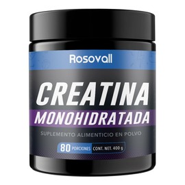 Creatina Monohidratada, Envase con 400 g, 80 Porciones por Envase Rosovall                                                                            
