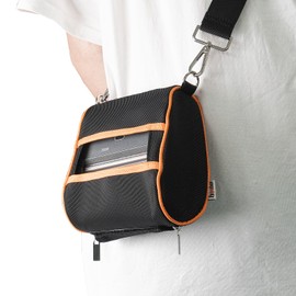 BHAVYAKTI Carrying Case for Zebra ZQ520 ZQ521 Printer, Shoulder Belt Holster for ZQ520 ZQ521 Label Printer Orange, Universal, BZZQ520H1-O