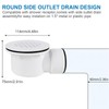 2-Inch Side Outlet Low Profile Shower Drain, PVC Shower Drain