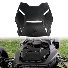 CPOWACE Carbon Fiber Style Epic Hood Panel Compatible with 2019-2025 Can-Am Ryker & Ryker Rally Edition, Ryker 600 900 Epic Turbo Hood Scoop Accessories Replacement for 219400877