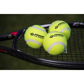 Schildkröt® Freitzeit-Tennisbälle, 3 Stück, drucklos im Meshbag, gelber Filz, für das erste Tennis-Spiel auf der Strasse, im Hof, 970048