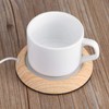 USB Wood Grain Cup Warmer with USB Cable Electric Cup