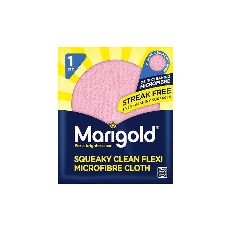 Marigold Squeaky Clean Microfibre Cloth Flexi (Pack of 4)