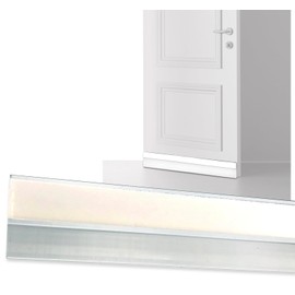 Door Seal Sweep Indoor Draft Stoppers Weather Strip Adhesive Tape Clear Self Stick Weatherization Keep Heat in 36" Pack (1)