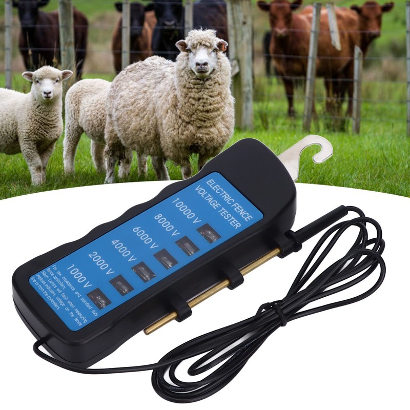 Electric Fence Voltage Tester, Digital Electric Fence Fault Finder, High