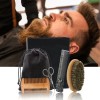 Set De Cepillos Para Barba Brush Beard Steel Care Peine