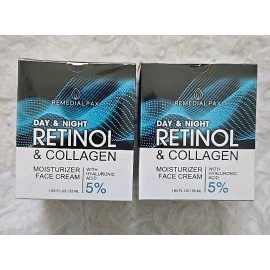Remedial Pax Lot of 2 Advanced Retinol Collagen  for Face with 5% Hyaluronic Acid Anti-Aging