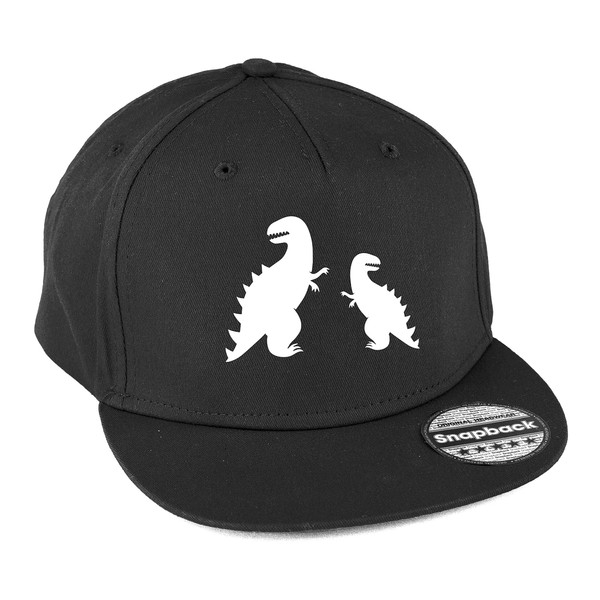 Hippowarehouse Pocket Dinosaur Fight Snapback hat Premium Printed 5 Panel