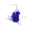 Luxshiny Royal Blue Fascinator Hair Clip 14 cm