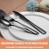 20 Pcs Black Silverware Set, Food-Grade Stainless Steel Flatware Set