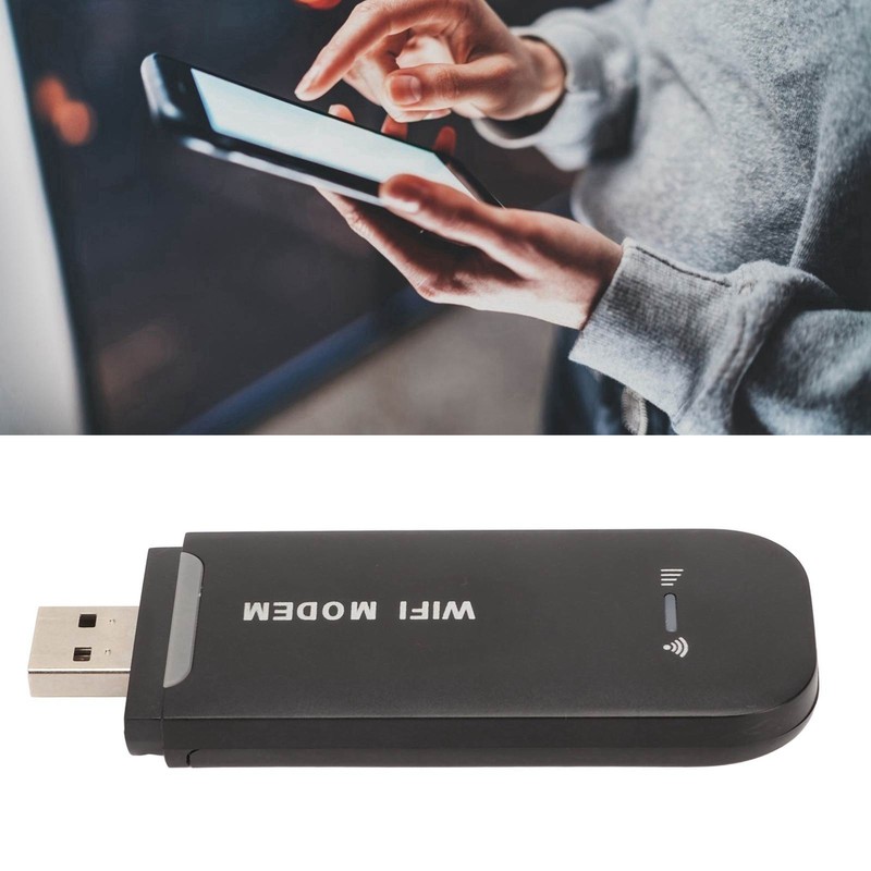 4G WiFi Router Black Up to 10 Users Stable Easy