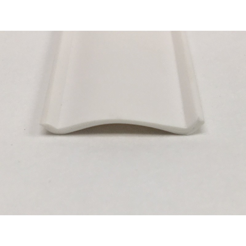 LPC White RV Camper Trailer Vinyl 7/8" x 50' Flat