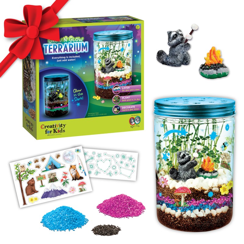 Creativity for Kids Grow 'N Glow Terrarium Kit - Educational
